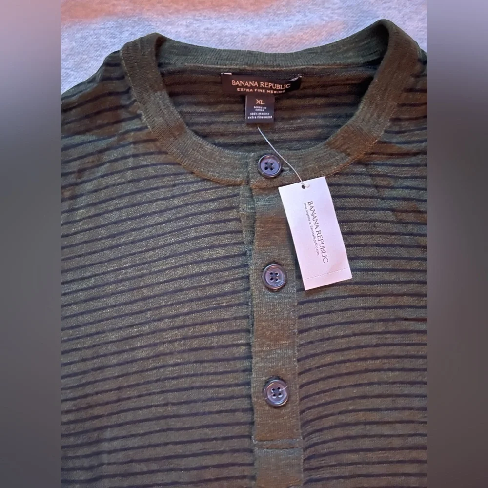 🆕 Banana Republic | Merino Wool long sleeve shirt | Men XL
